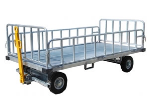 Open Airport Baggage Trailer