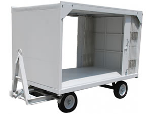 Open Airport Baggage Trailer