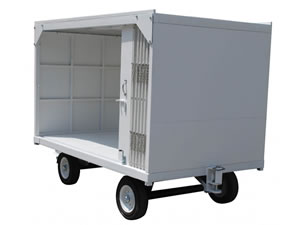 Open Airport Baggage Trailer